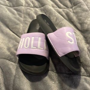 Purple and black, slides